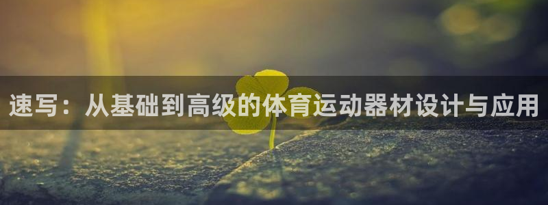 678体育官网下载：速写：从基础到高级的体育运动器材设计与应用